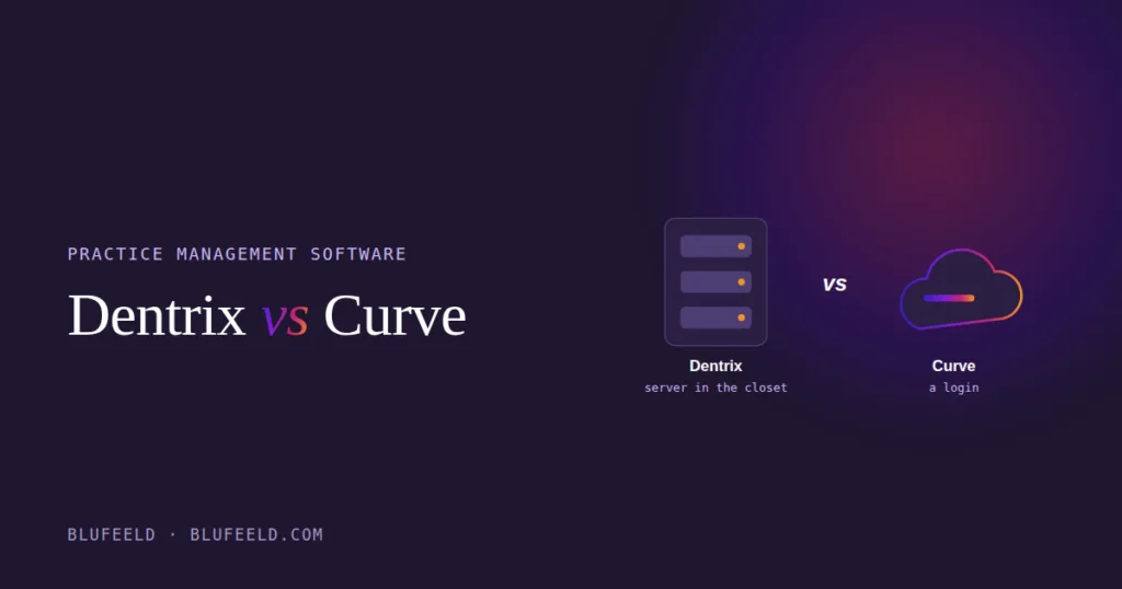 Dentrix on a server versus Curve in the cloud